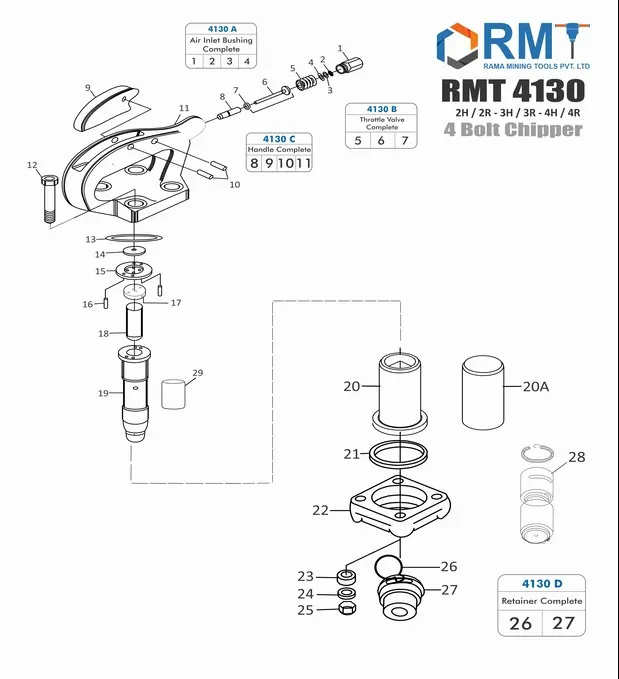 RMT 4130 - 4 Bolt Chipper